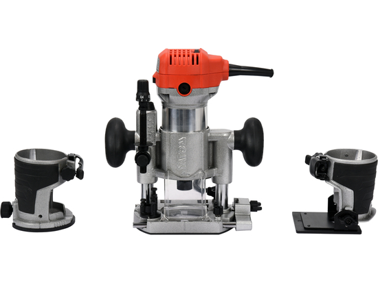 HRANOVÁ FRÉZKA 710W NA LAMINÁTY + VODÍCÍ KLOUNĚ PRO FRÉZY 6MM A 8MM