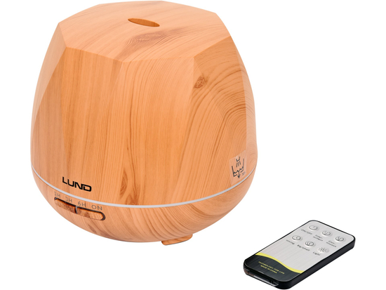 DIFFUSORE DI PROFUMO 500ML, LEGNO CHIARO, TELECOMANDO