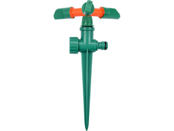 THREE ARM SPRINKLER WITH PLASTIC SPIKE