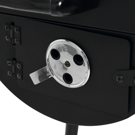 CHARCOAL GRILL WITH SMOKER XXL GRATE 64*37CM