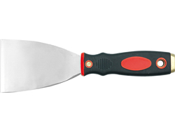 STAINLESS STEEL TROWEL WITH BI-COLOURED HANDLE 6 CM