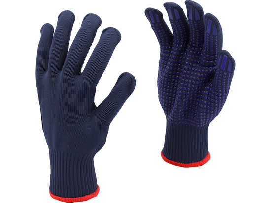 GANTS EN COTON-POLYESTER, À POCHES, BLEU MARINE, 'PSD'