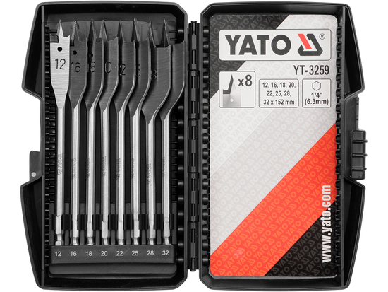 FLAT WOOD DRILL BIT SET