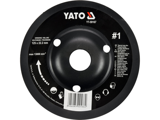 RÂPE INCLINÉE POUR BOIS 125MM NO.1