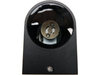 OUTDOOR WALL LAMP BLACK ALUMINIUM 2XGU10 HALF OVAL