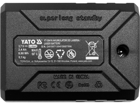BATTERY FOR YT-30415 2400MAH