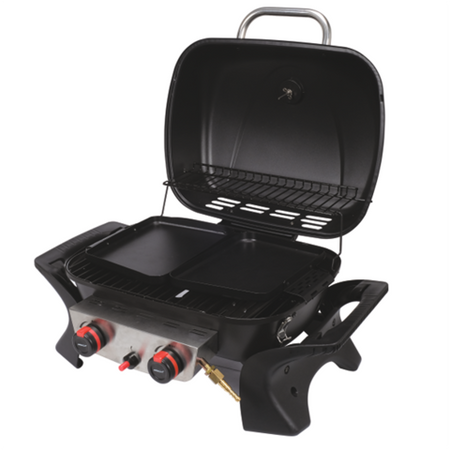 PRENOSNÝ PLYNOVÝ GRIL YAKE, 2 HORÁKY, 5KW YAKE