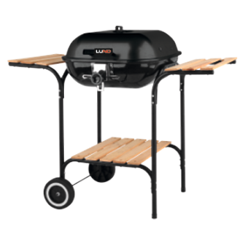 CHARCOAL GRILL WITH LID AND GRATE ADJUSTMENT 45*40CM