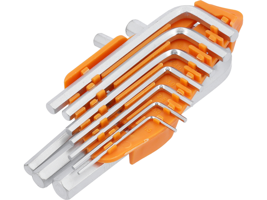 CLÉS HEXAGONALES /HEX/ 1,5-10 MM, JEU DE 10 PCS.