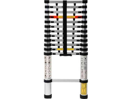 ESCALERA TELESCÓPICA ALU 3,8M 13 PELDAÑOS