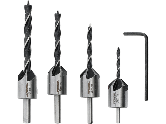 COUNTERSINK DRILL SET 5PCS