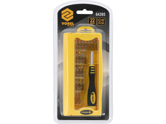 TOURNEVIS À LAMES INTERCHANGEABLES CR-V, 22 PCS.