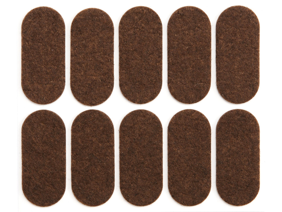 TAMPONI IN FELTRO 20X45 MM MARRONE
