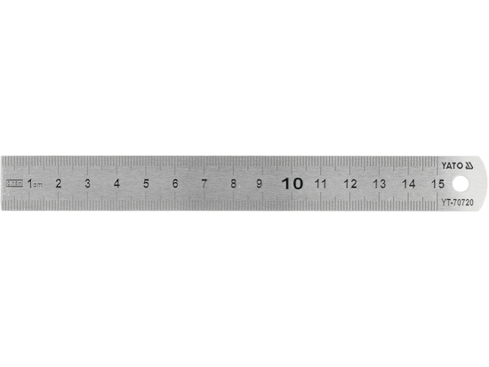 RÈGLE DE MESURE EN ACIER INOXYDABLE 150MM