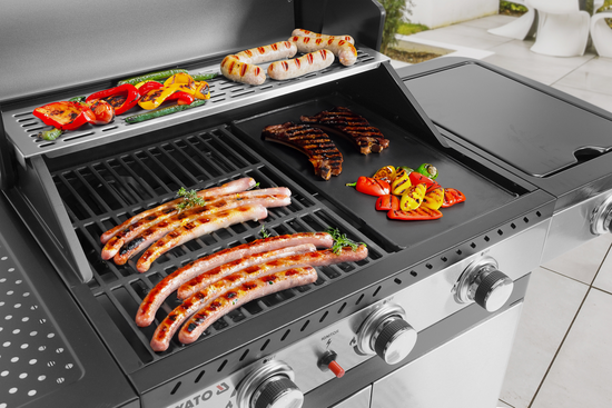 GAS GRILL ZUSHI 3+1 STAINLESS STEEL 11.2KW