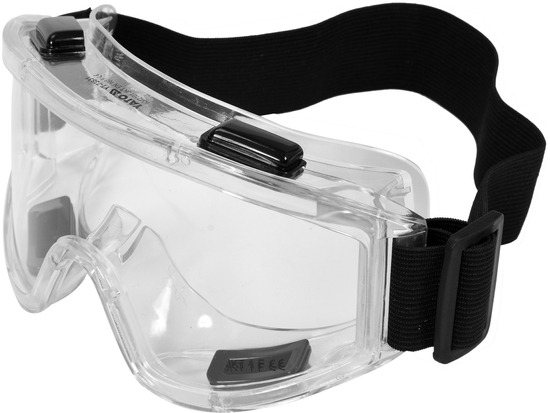 SAFETY GOGGLES WITH INDIRECT VENTILATION VALVES