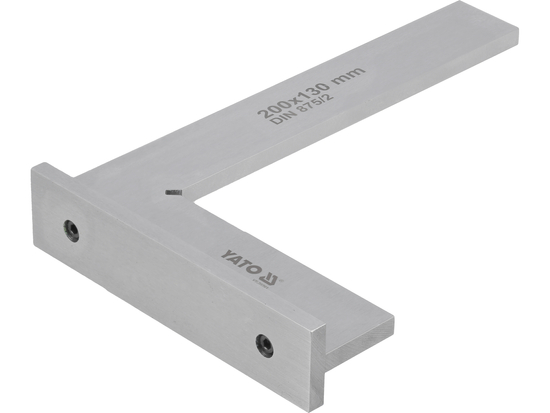 KĄTOWNIK ŚLUSARSKI ZE STOPKĄ 200X130 MM KL II