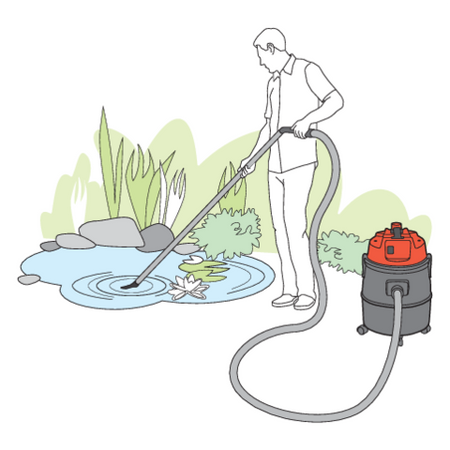 ASPIRADOR MULTIFUNCIONAL, PARA LAGOA 1400W, 30L, IP44