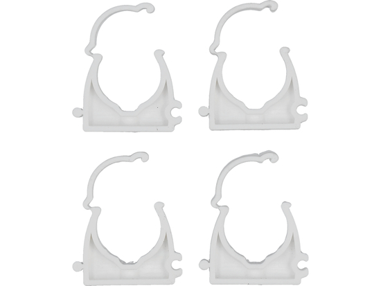 SUPPORTI DI MONTAGGIO CLIPS INSTALLATORE CHIUSI PER TUBI E CAVI 25MM, 4 PZ.