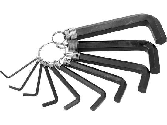 CHAVES HEX/HEX/ 2-14 MM, CONJUNTO DE 10 UNIDADES.