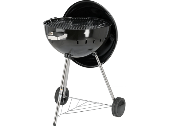 BARBECUE À CHARBON DE BOIS ROND 54CM NOIR