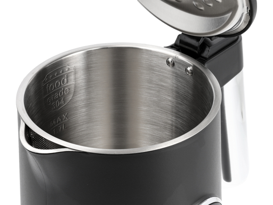 ELECTRIC KETTLE 1.7L, TEMPERATURE CONTROL, BLACK