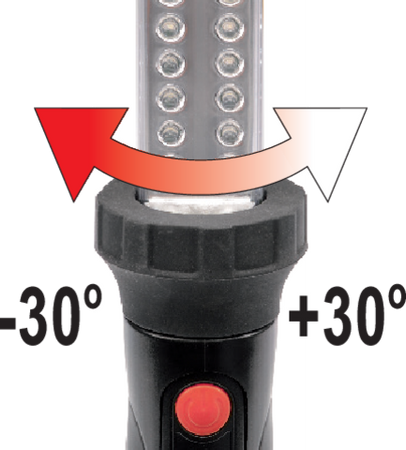 MOTORA NODALĪJU APGAISMOJUMA LAMPA 120LED, 750LM