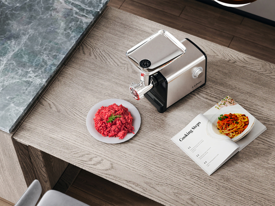 HACHOIR À VIANDE 350 W EN ACIER INOXYDABLE