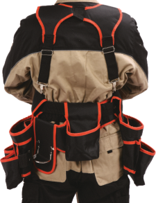 TOOL BELT WITH SUSPENDERS