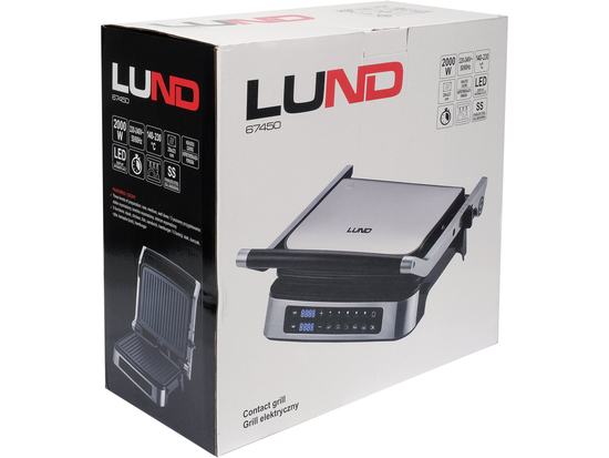 ELECTRIC GRILL 2000W, LED CONTROL PANEL