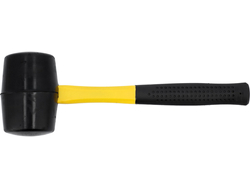 RUBBER MALLET WITH FIBREGLASS+PVC HANDLE