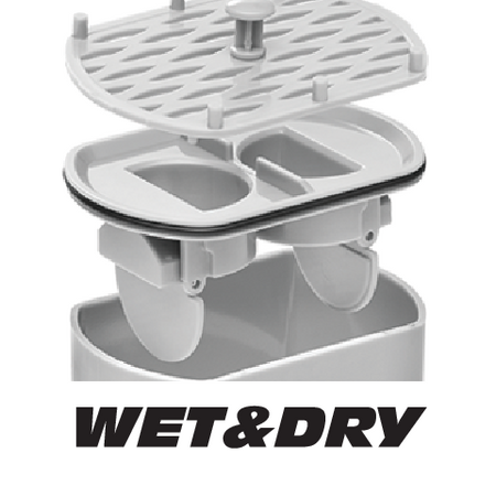 LINEAR DRAIN ROTARY 50CM WET&DRY