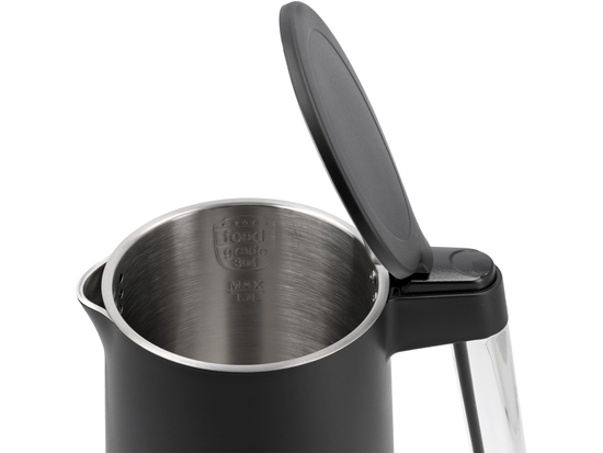 ELECTRIC KETTLE 1.7L, TEMPERATURE CONTROL, BLACK