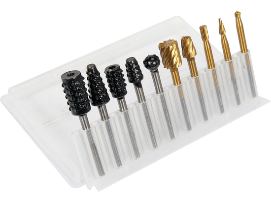 ROTARY FILES FOR MINI GRINDER SET 10PCS