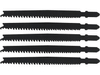 JIG SAW BLADE TYPE T, 13-8 TPI, FOR WOOD, 5 PCS