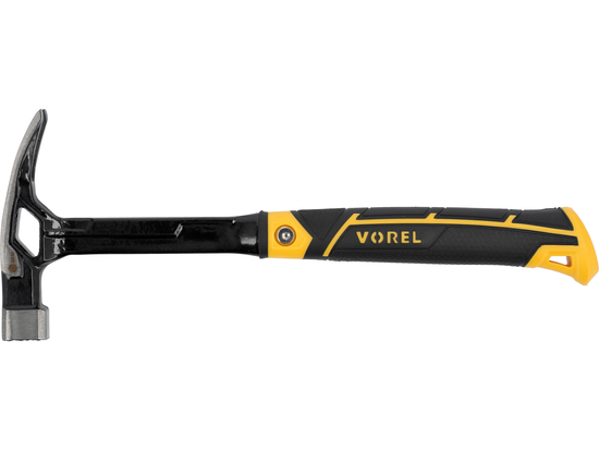 CLAW HAMMER WITH METAL HANDLE 450G