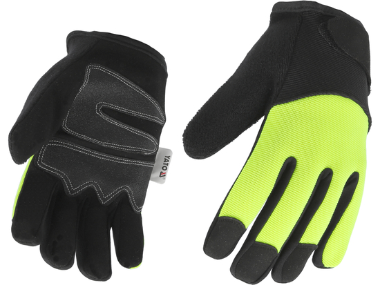 GANTS DE TRAVAIL EN CUIR SYNTHÉTIQUE AMARA AVEC RENFORTS DANS LA PARTIE GRIP. TAILLE POUR SMARTPHONE. 8