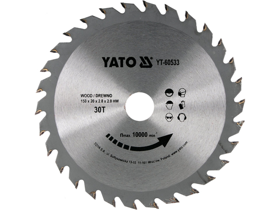 TCT CIRCULAR SAW FOR WOOD 150*20MM 30 TEETH