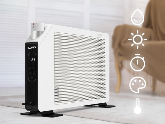 CALENTADOR CONVECTOR DE PROM. CON HUMIDIFICADOR DE 2000W