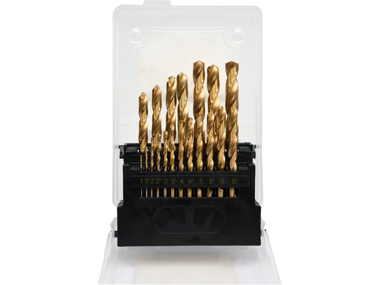 SET DI PUNTE PER METALLO HSS-TIN 19 PZ 1-10 MM