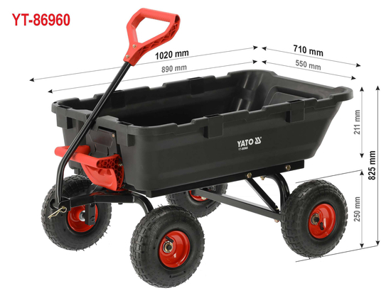 DĀRZA RATIŅI AR IZGĀŽOTĀJU XL 350KG