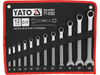  COMBINATION SPANNER SET, POLISHED HEAD 8-24, 12 PCS