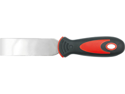 STAINLESS STEEL TROWEL WITH BI-COLOURED HANDLE 10 CM