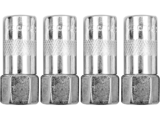 SET ATTACCHI A 4 GRIFFE PER PISTOLE PER INGRASSAGGIO, 4 PZ.