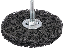 ESCOVA DE DISCO 100MM COM HASTE PARA BROCA