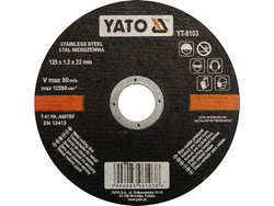 DISQUES À COUPER EN ACIER INOXYDABLE 125X1,2X22 MM / 5 PCS.