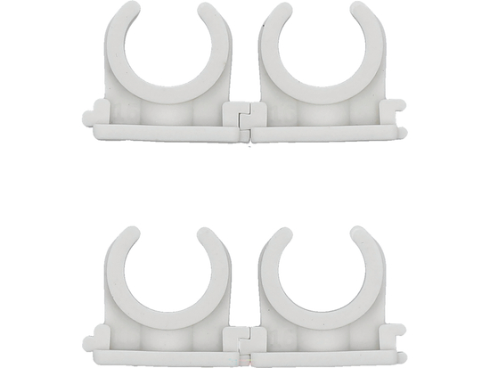 SUPPORTI DI MONTAGGIO CLIPS PER INSTALLATORE APERTI PER TUBI 15-16MM 4 PZ.