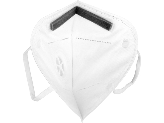 DEMIE-MASQUES ANTI-POUSSIÈRE EXTERNES AVEC VALVE 3 PIÈCES. FFP2/PZ