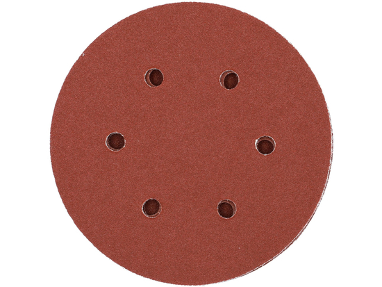 VELCRO ABRASIVE DISC, 6 OPER, P120 150 MM / 50 ΤΕΜ.