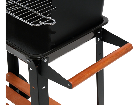 SZÉN GRILL OLDALPOLCVAL, RÁCS 48X26,5CM